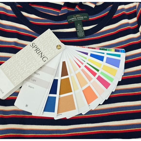 Y2K Lauren Jeans Co. Ralph Lauren Coastal Chic Striped Knit Dress Belted Navy - Picture 4 of 4